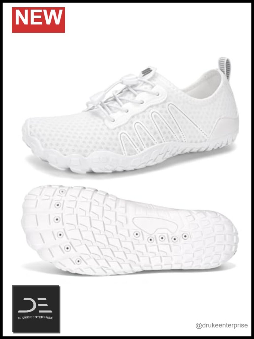 Quick Dry Barefoot Water Shoes with Wide Toe Box, Non-Slip Sole for Hiking,